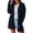 Navy Blue, variant on Women's Cardigans Women Solid Color Loose Fashion Patchwork Sweater Knit Long Sleeve Cardigan Coat (Black,S)