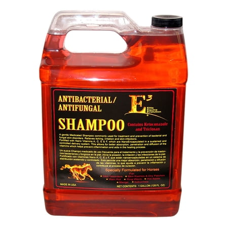 E3 Skincare Shampoo for Horses and Dogs - Relieves Itching, Irritation, and Skin Infections - Fortified with Nano Vitamins A, C, E & F (1 gal)