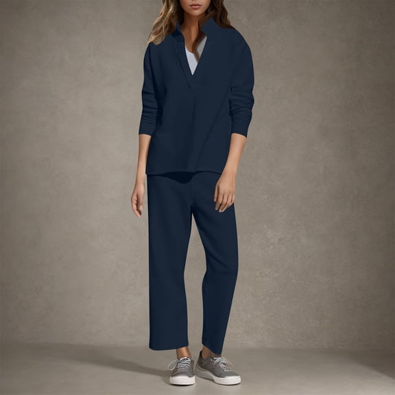 Fashion Fall Saving Outfits Set for Women 2 Piece Sweatsuits for Women Women's Fall And Winter Fashion Long sleeved Suit my order history