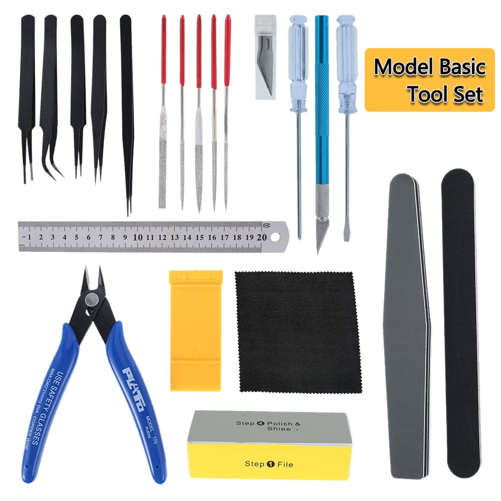 3pcs Basic Tools Kit Tweezers for Model Building Assembly Making Tools