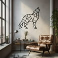 thumbnail image 2 of LaModaHome Exclusive Wolf Metal Wall Decor Made With Geometric Abstract Patterns – Durable & Artistic Metal Wall Art for Home and Office Decor, Perfect for Any Interior Design Aesthetic, 2 of 5
