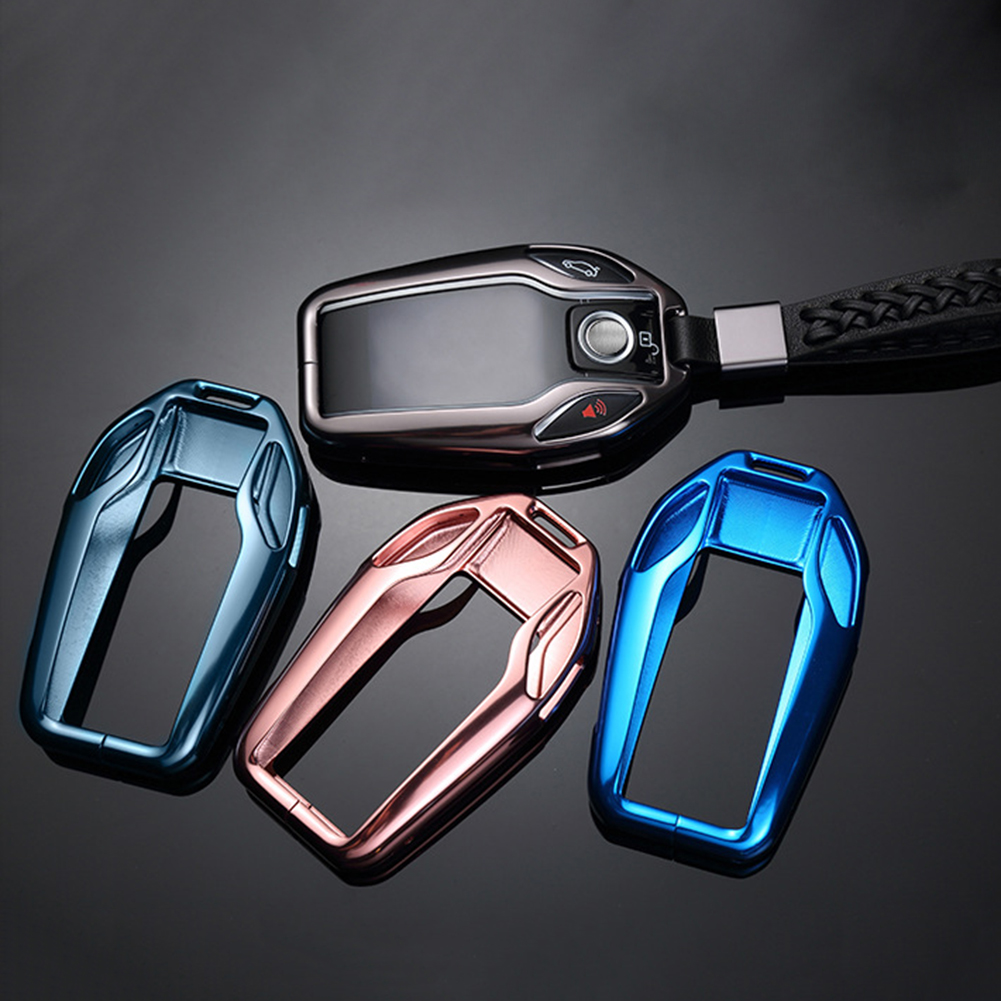 XWQ Aluminum Alloy Car LED Display Key Cover Case for BMW Series G05  X5 G07