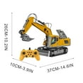 thumbnail image 3 of LEEYNEER Clearance Remote Control Excavator RC Toy With 360 Rotation Rechargeable 13Channel Metal RC Hydraulic Excavator Remote Control Excavator With Sound Light Best Gift, 3 of 9