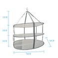 thumbnail image 2 of Techtongda 3-layer Folded Mesh Clothes Hanging Dryer Sweater Drying Rack Clothesnet Multifunctional, 2 of 5