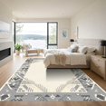 thumbnail image 3 of ODIKA 8'x10' Machine Washable Non-Slip Area Rug, Geometric Gray High Traffic Rug, Gray, 1068272, 3 of 7