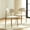 2 pieces Beige Linen Farmhouse Chair（Natural）, variant on Wicker Dining Chairs Set of 2, Farmhouse Soft Cushioned Cane Back Kitchen Chair, Wing-Back Dining Chair with Metal Legs for Home Kitchen, Brown