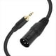 thumbnail image 2 of Cable Adaptador de 3,5 mm A XLR, Cable de Audio para Micrófono Balanceado de 1/8 de Pulgada con Conector TRS Estéreo y Conector Macho XLR de 3 Pines, 100 cm, 2 of 5