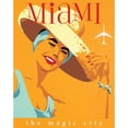 thumbnail image 3 of Unknown 20x24 Black Modern Framed Museum Art Print Titled - Miami Magic City, 3 of 5