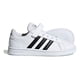 thumbnail image 4 of Tenis Adidas Grand Court Velcro para Niños 17 A 22. EF0109 blanco 21.5 Adidas  Adidas Grand Court Blanco Niños EF0109, 4 of 8