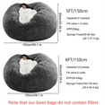 thumbnail image 4 of Funda de puf multifuncional para silla (sin relleno) blanco claro 130 x 60 cm, 4 of 6
