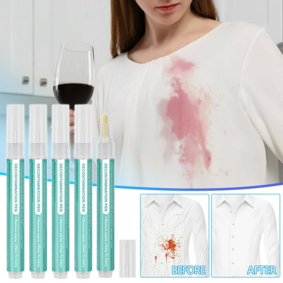 Bleach Pen Bleach Pen for Clothing Portable Bleach Pen for Clothing Stain Removal Grease Stain Remover Wash Free Laundry Clean Pen Instantly Remove Stains