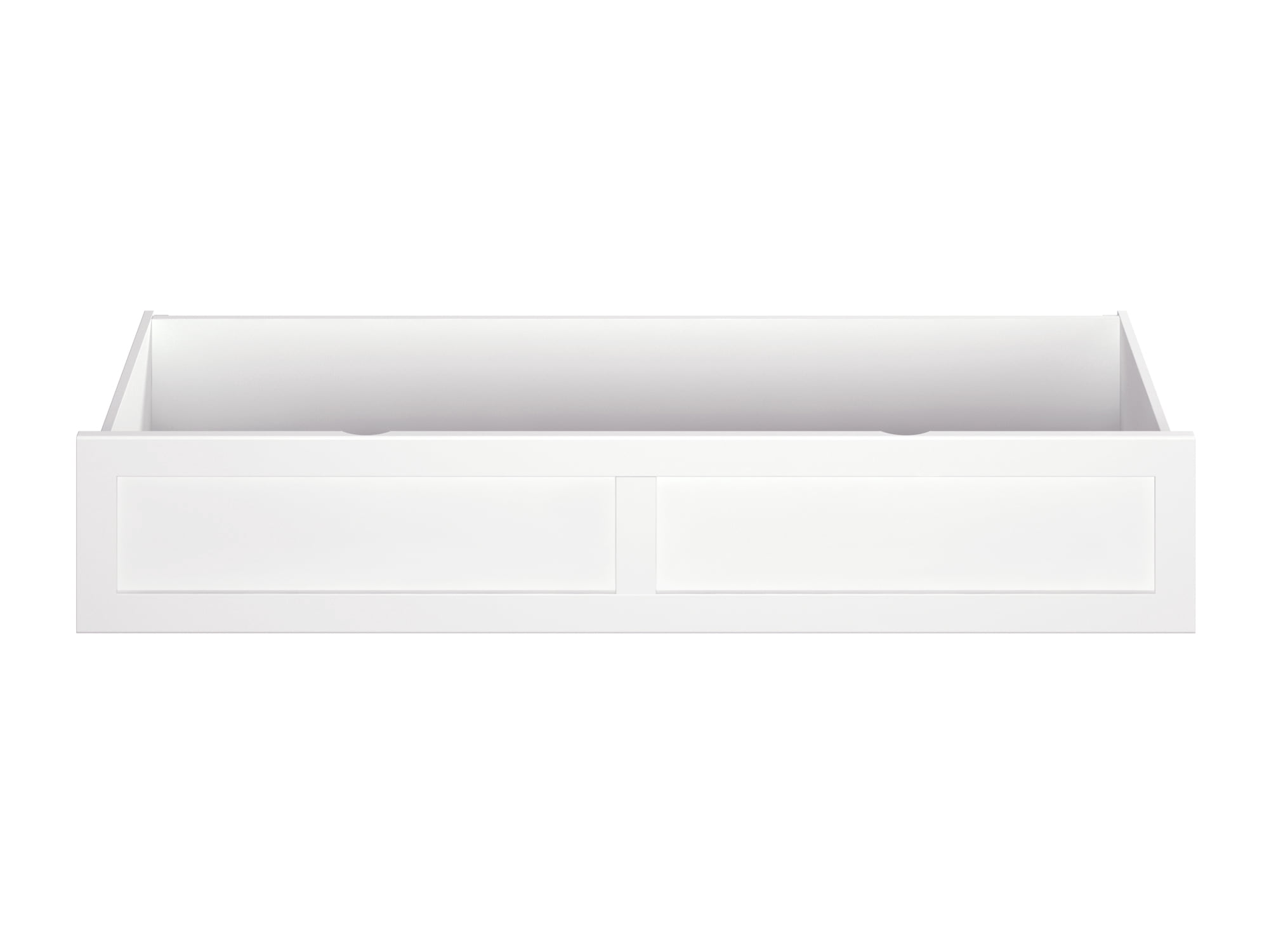 AFI Under Bed Foot Drawer Storage Drawer for Platform Beds, Queen, White