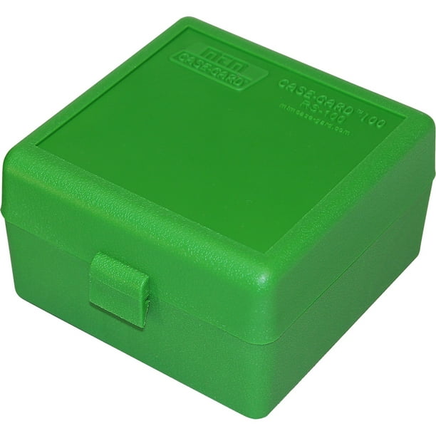 Mtm Casegard 100 Series Ammo Box Small Rifle Green 100 Rd. Walmart
