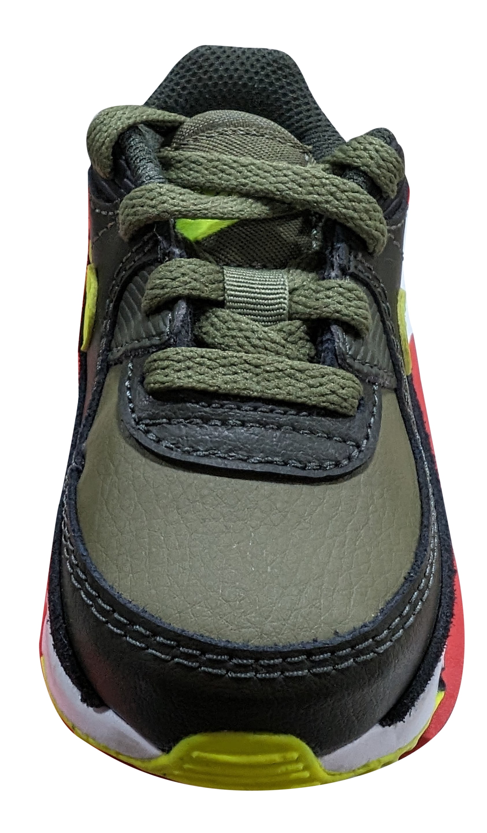 Toddler's Nike Air Max 90 LTR Medium Olive/Volt-Black (DV3609 200) - 5