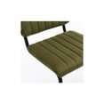 thumbnail image 2 of Inmod Mid-Century Modern Amelia Velvet Bar/Counter Stool, Set of 2, 30 in. / Olive, 2 of 5
