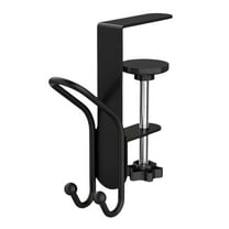 2-in-1 Fireplace Stocking and Garland Hanger, Heavy Duty Adjustable Mantel Hooks No Drill, Christmas Stocking Holder with Dual Hooks for Mantel & Home Decor