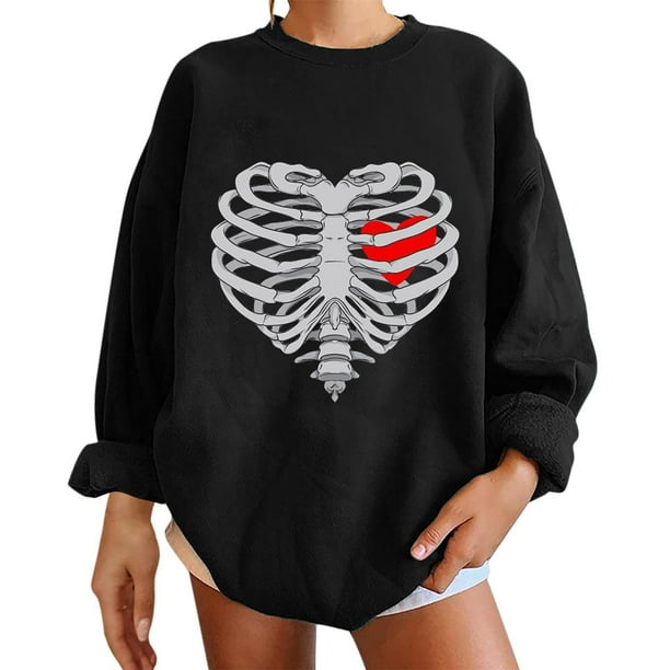 Sudadera Para Mujer Sudaderas de Cuello Redondo Estampado de Moda Jersey de Cuello Redondo Tops Blusa Cómoda de Manga Larga Sudadera Odeerbi ODB131449