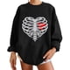 thumbnail image 1 of Sudadera Para Mujer Sudaderas de Cuello Redondo Estampado de Moda Jersey de Cuello Redondo Tops Blusa Cómoda de Manga Larga Sudadera Odeerbi ODB131449, 1 of 6