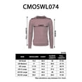 thumbnail image 6 of Mens Casual Slim Fit Knitted Pullover Sweaters Crew-neck Twisted Patterned Long Sleeve (CMOSWL074), 6 of 6