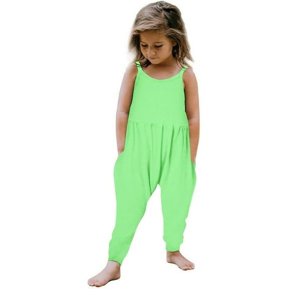 SNKSDGM Rompers for Girls 10-12 Toddler Girls Kids Baby Jumpsuit 1 Piece Floral Cartoon Easter Bunny Playsuit Strap Romper Summer Outfits Clothes 4-5 Years