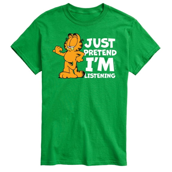 Garfield - Pretend I'm Listening - Men's Short Sleeve Graphic T-Shirt