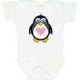 thumbnail image 3 of Inktastic Valentines Day Penguin Love Heart Gift Girls Baby Bodysuit, 3 of 5
