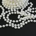 thumbnail image 3 of EeaseMX Guirnalda de perlas acrílicas de 10 m, cadena de carrete para recuerdo de boda, ramo de novia, decoración de fiesta (beige), 3 of 7