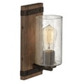 thumbnail image 4 of 5940SQ Hinkley Lighting Sawyer - 1 Light Bath Vanity in Rustic Style - 5 Inches Wide by 11 Inches High-Sequoia Finish, 4 of 15