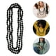 thumbnail image 4 of BRIGHTFUFU 1.5M Retro Mujer Señora Collar largo de perlas simuladas Cadena para decoración de suéter (Negro), 4 of 7
