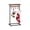 Black-4 Hooks, variant on ELYKEN 15.8"W Christmas Stocking Holder Stand, Iron&MDF Shelf, Walnut