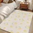 thumbnail image 4 of Summer Lemon Area Rugs 2.7'x5', Washable Small Throw Rugs for Kitchen Bedroom, Yellow Fruits Leaves Lemon Farmhouse Beige Indoor Outdoor Rug Non-Slip Low Pile Carpet Runner Reversible Floor Mats, 4 of 8