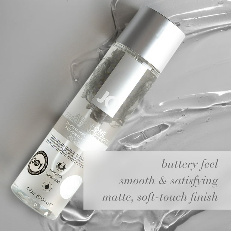 JO All-in-One Silicone-Based Personal Lubricant, Long-Lasting Lube & Massage  Glide Oil, Fragrance-Free, 4 fl oz - Walmart.com