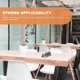 thumbnail image 3 of Signs for Office Stainless Steel No Smoking Sign Double Side Display Indoor Outdoor Use 12 x 5 x 3 cm 1Pack, 3 of 4