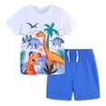 thumbnail image 6 of newwalpole Toddler Boy Clothes Kids Summer Cotton Outfits Shirt Short Sets Size 2-7 White for Size 2-3 Years, 6 of 7