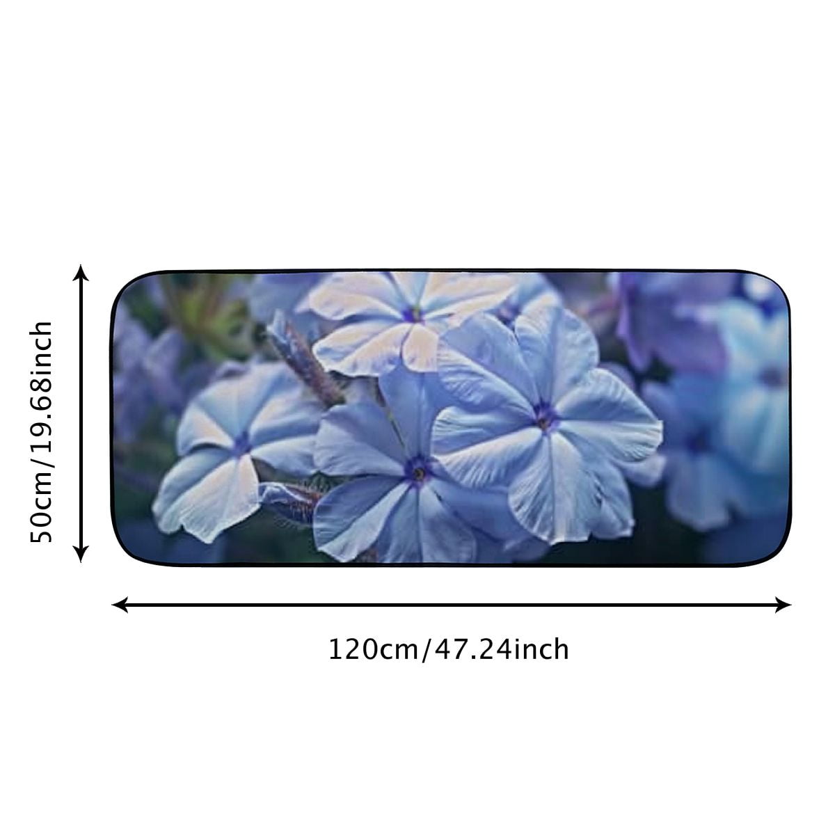 Qinduosi Decorative Door Mat, Door Mat with Non-Slip Rubber Backing, Cleaning, Traps Dirt, for Entry, Patio, Garage - Flowers Nature The Small Flowers 19.68*47.24 in