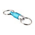 thumbnail image 2 of Portable Keychain with Detachable Metal Key Ring For 360° Rotation Dual Ring Buckle light blue, 2 of 7