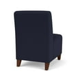 thumbnail image 3 of Siena Lounge Reception Armless Guest Chair / Walnut Wood Legs / Navy Blue, 3 of 5