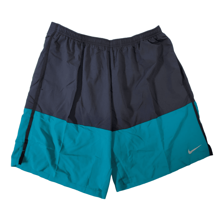 Nike Dri-Fit Men's Running Shorts with Reflective Swoosh logo, Blue/Black, - Walmart.com