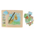 thumbnail image 1 of 4 Capas Rompecabezas Mariposa Jardín de Infantes Niños Juguete Niños Aprenden Hugo Patrón Bloques de madera, 1 of 10