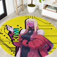 thumbnail image 1 of Kiwi - Cyberpunk Edgerunners Round Carpet Anime Style Rug, 1 of 5