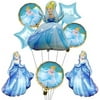 9PCS Cinderella Balloons for Kids Birthday Baby Shower Princess Theme Party Decorations