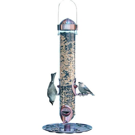 Better Homes and Gardens Tall Copper 2-in-1 Bird Feeder