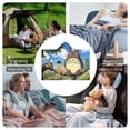 thumbnail image 6 of Totoro Hooded Blanket Poncho, Wearable Hooded Blanket Cozy Soft Warm Plush Fleece Blanket for Adult Women Men, 6 of 7