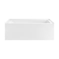 thumbnail image 6 of Voltaire 60 x 30 Skirted Right Drain Soaking Apron Bathtub in Glossy White with Integrated Overflow, Drain Included, 6 of 8