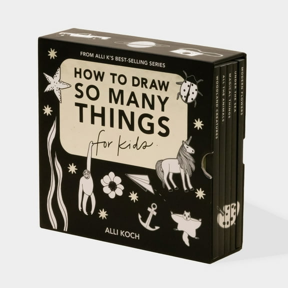 Travel Activities So Many Things: A Box Set of 5 How-To-Draw Books for Kids, (Paperback)