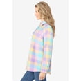 thumbnail image 3 of Woman Within Plus Size Classic Flannel Shirt, 3 of 6