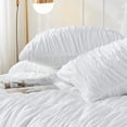 thumbnail image 4 of Set de edredón Bonlino White Boho Shabby Chic Queen/King, 4 of 7