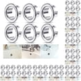 thumbnail image 3 of Moyic 6Pcs Overflow Cover Sturdy Easy Installation Round Spares Plastic Tidy Household Caps Basin Home Sink Accessories Insert 10piezas, 3 of 3
