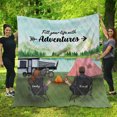 thumbnail image 3 of Custom Personalized Camping Quilt/ Fleece Blanket - Couple/ Parents With Upto 5, 3 of 4