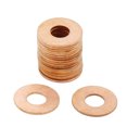 thumbnail image 1 of 20pcs 7mm Diámetro interno Arandelas de cobre círculo de juntas de sellado plano, 1 of 1